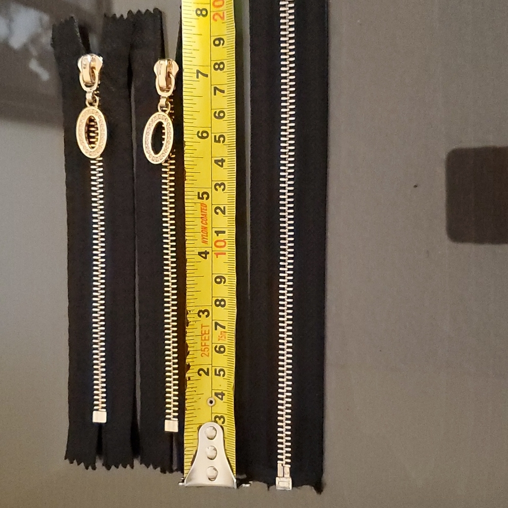 Gold Zippers